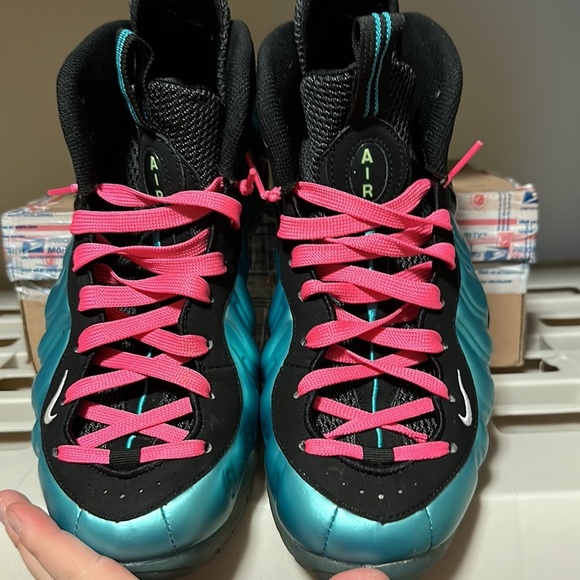 Nike Air Foamposite Pro South Beach Sz 10.5 Electric Blue 2011 main image 5